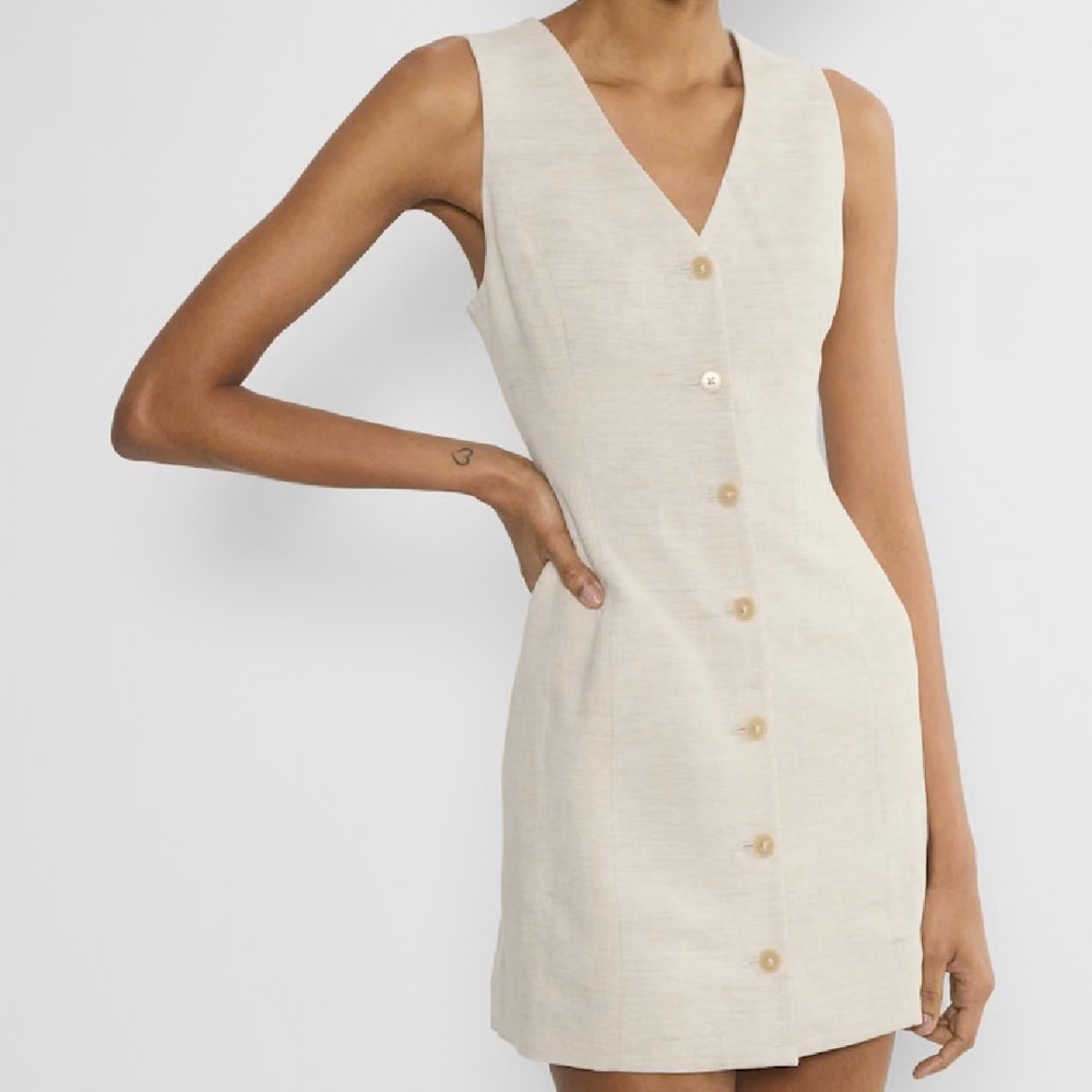 Aritzia Aria Linen Dress